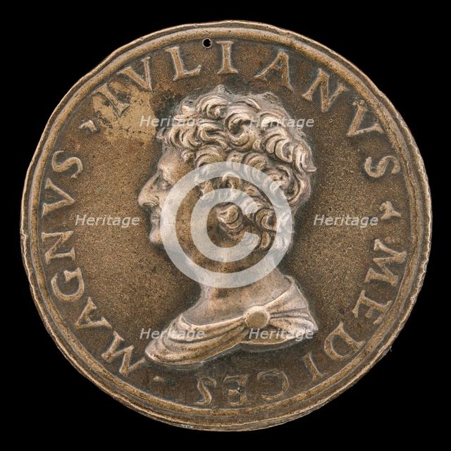 Giuliano II de' Medici, 1479-1516, Duc de Nemours 1515 [obverse], 1513. Creator: Unknown.