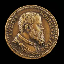 Giulio Nobili, 1537-1612, Florentine Senator [obverse], 1570. Creator: Domenico Poggini