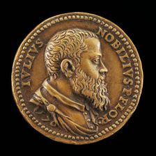 Giulio Nobili, 1537-1612, Florentine Senator [obverse], 1570. Creator: Domenico Poggini