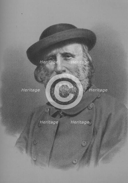 Giuseppe Garibaldi, Italian soldier and politician, 1860s (1936). Artist: Unknown.