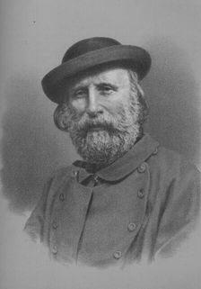 Giuseppe Garibaldi, Italian soldier and politician, 1860s (1936)