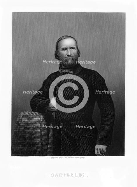 Giuseppe Garibaldi, Italian patriot, 19th century. Artist: DJ Pound