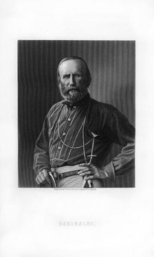 Giuseppe Garibaldi, Italian patriot and soldier of the Risorgimento, (1893).Artist: W Holl