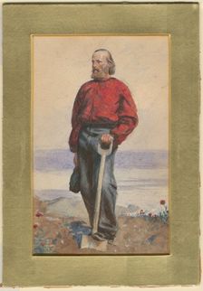 Giuseppe Garibaldi Island at the Capri Island, 1860. Artist: Houghton, Arthur Boyd (1836-1875)
