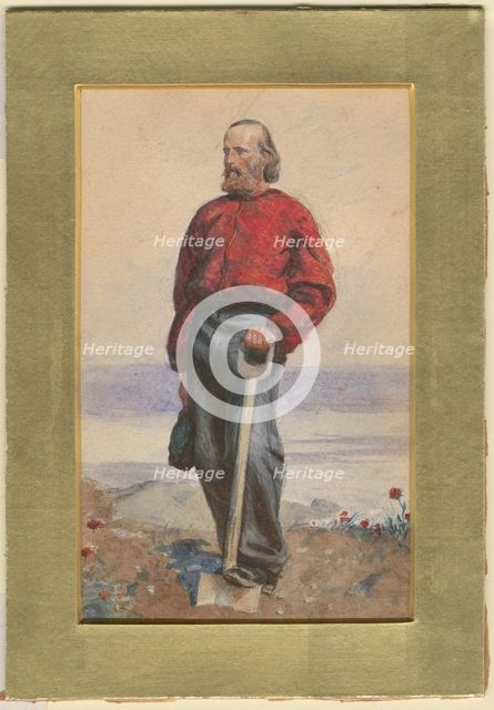 Giuseppe Garibaldi Island at the Capri Island, 1860. Artist: Houghton, Arthur Boyd (1836-1875)