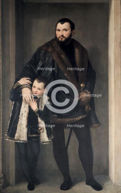 'Giuseppe da Porto and his Son', 16th century.  Artist: Paolo Veronese