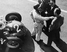 Giuseppe Farina and Alfa Romeo 159, French Grand Prix, Rheims, 1951