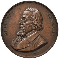 Giuseppe Mazzoni (Commemorative medal) , 1897. Creator: Farnesi, A. (active End of the 19th cen.)