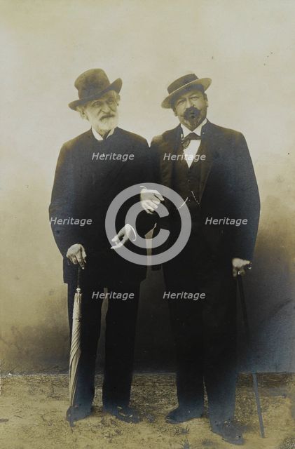 Giuseppe Verdi and Francesco Tamagno, ca 1899.