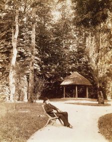 Giuseppe Verdi in the garden of Sant'Agata
