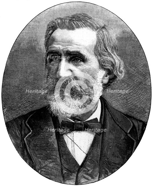 Giuseppe Verdi, Italian operatic composer, 1887. Artist: Unknown