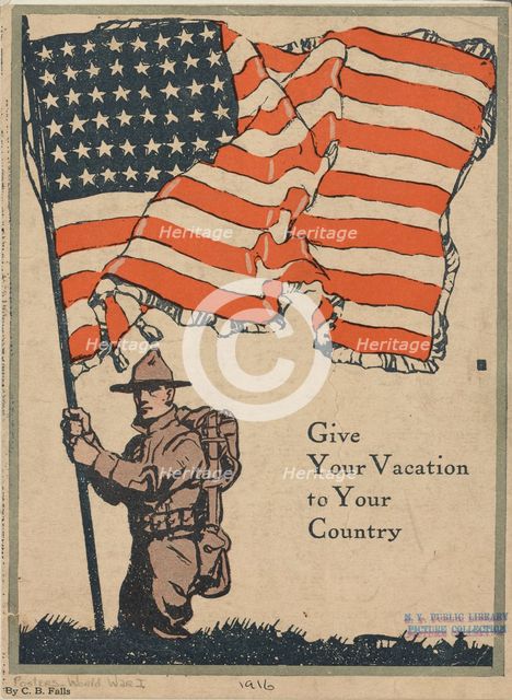 Give your vacation to your country, 1916. Creator: Unknown.