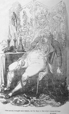 Give not thy strength unto women, nor thy ways to that which destroyeth kings c1820. Creator: George Cruikshank