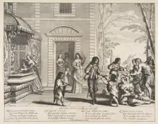 Giving Drink to the Thirsty (Donner à boire à ceux qui ont soif). Creator: Abraham Bosse