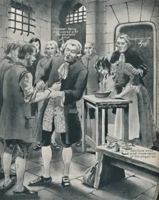 Giving Prisoners the Smallpox in Gaol late 18th century, (c1934)
