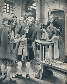 Giving Prisoners the Smallpox in Gaol late 18th century, (c1934)
