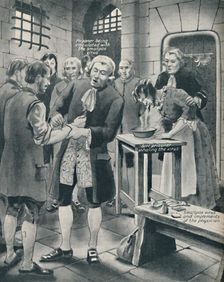 Giving Prisoners the Smallpox in Gaol late 18th century, (c1934)