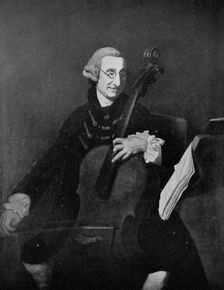 Giacomo Cervetto (1680-1783), Italian cellist. Creator: Johan Zoffany