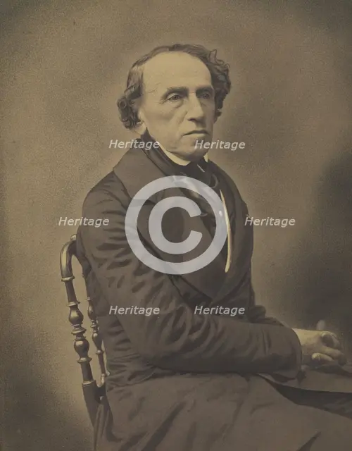 Giacomo Meyerbeer, 1853-1854. Creators: Nadar, Adrien Alban Tournachon.