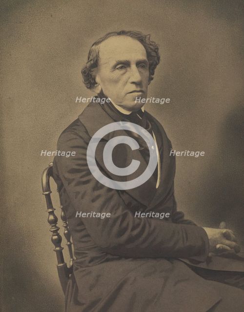 Giacomo Meyerbeer, 1853-1854. Creators: Nadar, Adrien Alban Tournachon.
