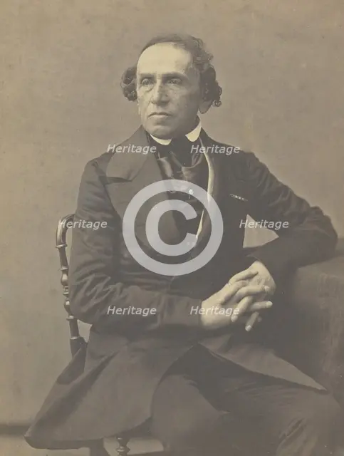 Giacomo Meyerbeer, 1853-1854. Creators: Nadar, Adrien Alban Tournachon.