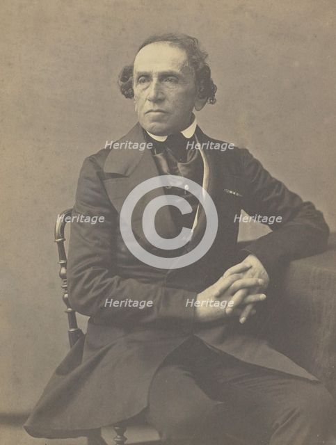 Giacomo Meyerbeer, 1853-1854. Creators: Nadar, Adrien Alban Tournachon.