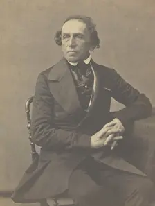 Giacomo Meyerbeer, 1853-1854. Creators: Nadar, Adrien Alban Tournachon
