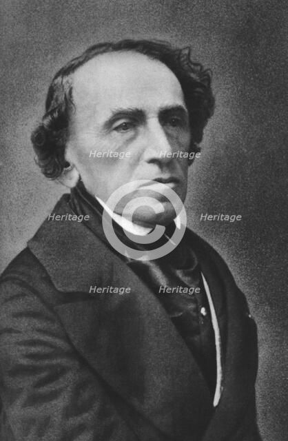 Giacomo Meyerbeer, German opera composer.  Creator: Nadar.