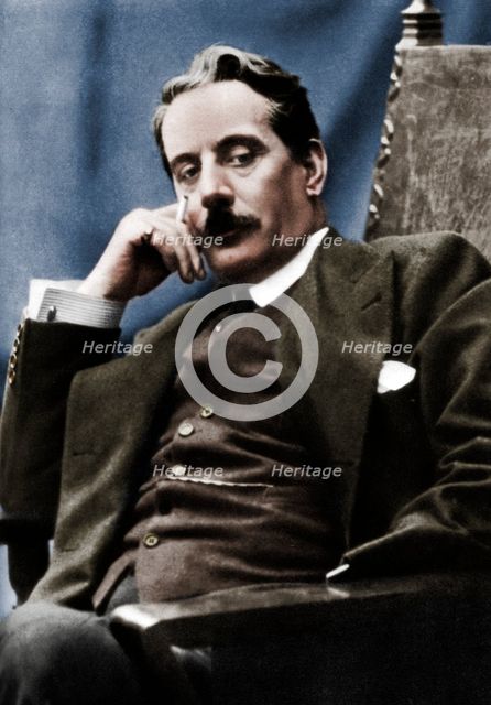 Giacomo Puccini (1858-1924), Italian composer, 1910. Artist: Unknown.