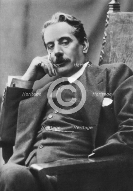 Giacomo Puccini (1858-1924), Italian composer, 1910. Artist: Unknown