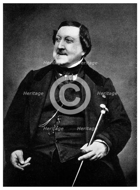Giaochino Rossini, Italian composer, 19th century (1956). Artist: Unknown