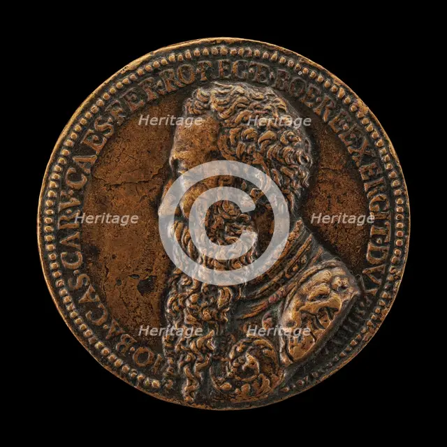 Giambattista Castaldi, died 1562, Count Piadena, General of Charles V [obverse], c. 1562. Creator: Annibale Fontana.