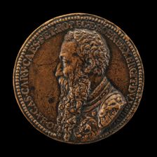 Giambattista Castaldi, died 1562, Count Piadena, General of Charles V [obverse], c. 1562. Creator: Annibale Fontana