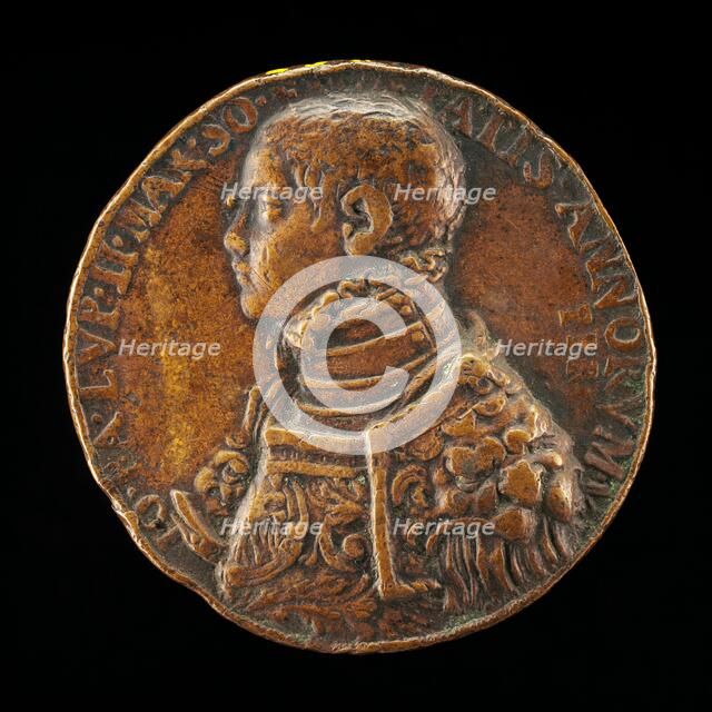 Giampaolo Melilupi, Son of Deifobo II and Cassandra [obverse], 1552 or after. Creator: Pietro Paolo Galeotti.