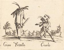 Gian Fritello and Ciurlo, c. 1622. Creator: Jacques Callot