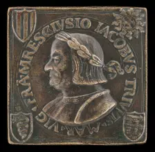 Gian Giacomo Trivulzio, 1441-1518, Marshal of France 1499 [obverse], c. 1499. Creator: Cristoforo Foppa