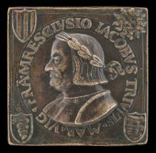 Gian Giacomo Trivulzio, 1441-1518, Marshal of France 1499 [obverse], c. 1499. Creator: Cristoforo Foppa