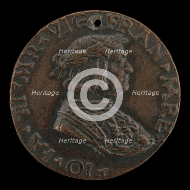 Gian Giacomo Trivulzio as a Laureate Warrior [obverse], early 16th century. Creator: Unknown.