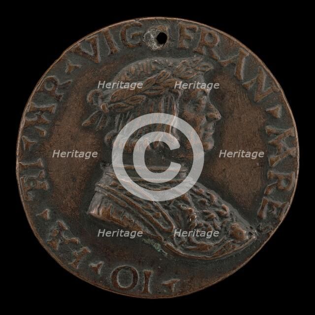 Gian Giacomo Trivulzio as a Laureate Warrior [obverse], early 16th century. Creator: Unknown.