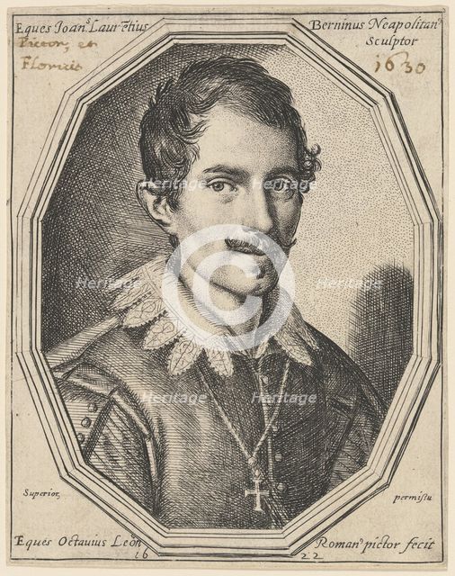 Gian Lorenzo Bernini, 1622. Creator: Ottavio Mario Leoni.