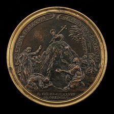 Giancarlo Rossetti Preaching with the Agnus Dei on a Mound [reverse], 1748. Creator: Antonio Francesco Selvi
