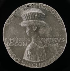 Gianfrancesco I Gonzaga, 1395-1444, 1st Marquess of Mantua 1433 [obverse], c. 1439. Creator: Pisanello