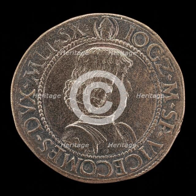 Giangaleazzo Maria Sforza, 1469-1494, 6th Duke of Milan 1476 [obverse], 16th century. Creator: Unknown.