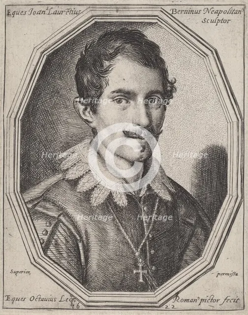 Gianlorenzo Bernini, 1625. Creator: Ottavio Mario Leoni.