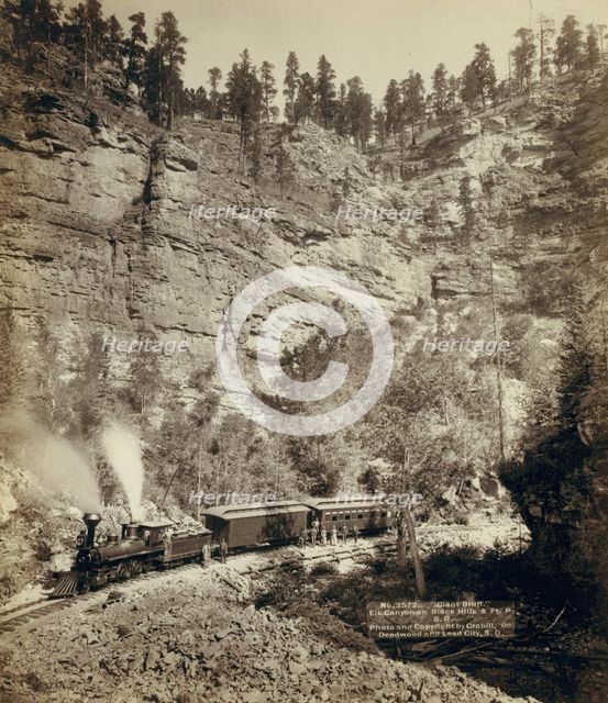Giant Bluff Elk Canyon on Black Hills and Ft P RR, 1890. Creator: John C. H. Grabill.