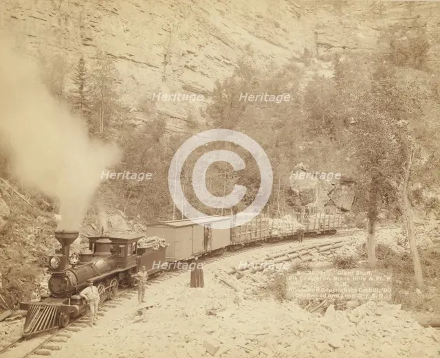 Giant Bluff Elk Canyon on Black Hills and Ft P RR, 1890. Creator: John C. H. Grabill.