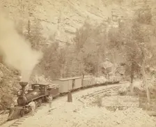 Giant Bluff Elk Canyon on Black Hills and Ft P RR, 1890. Creator: John C. H. Grabill