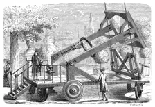 Giant burning glass of the Academie des Sciences, Paris, 18th century, (1874). Creators: Amedee Guillemin, Unknown