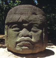 Giant head from Olmec culture