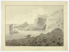 Giant's Causeway, 1772. Creator: John Cleveley the Younger
